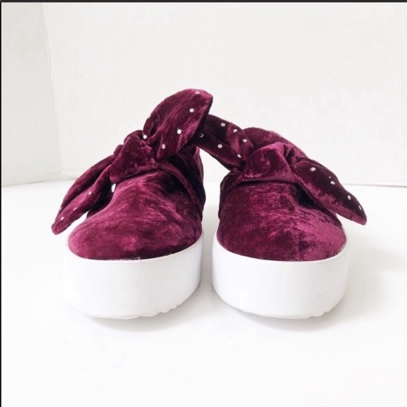 Rebecca Minkoff Stacey Velvet Slip Ons Sneakers - Picture 5 of 7